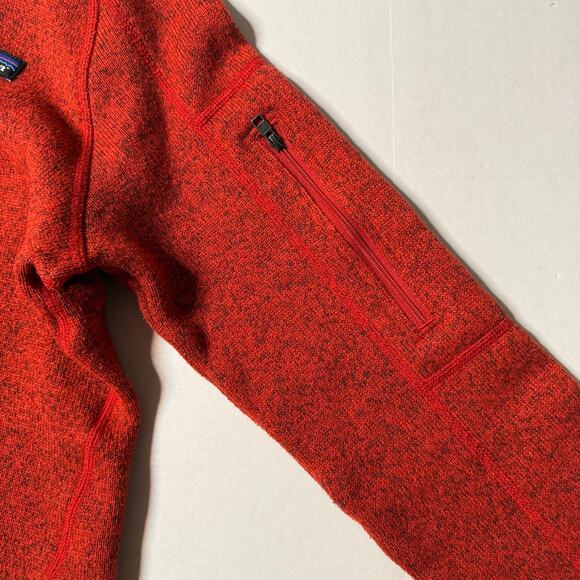 Patagonia Women's size M Better Sweater Heathered Dark Red Quarter Zip Pullover - Picture 9 of 9